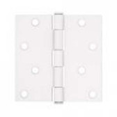 Liberty HN0009C-W  4" Square Corner Door Hinge White Finish