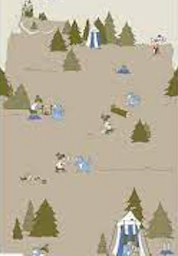 Stof Fabrics Ollie Camp Knight Tan Cotton Fabric By The Yard
