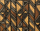 28641 African Mali Mud Cloth Bambara Bogolanfini Multi Color Aprox 45" x 66"