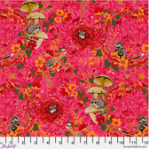 Free Spirit Odile Bailloeul Land Art 2 Masked Bandits Rose Fabric by The Yard