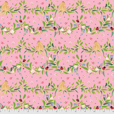 TOILE LANDSCAPE - PINK from the LADYBIRD Collection by Dena