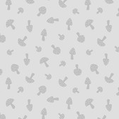 Blank Quilting Gray Scale Mushrooms Gray Cotton Fabric By The Yard