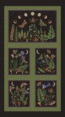 Studio E Dark Forest 24" Panel Dk Chocolate Cotton Fabric by The Panel