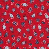 Studio e Essential Heroes Face Masks Red Cotton Fabric By The Yard