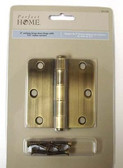 HN0023P-AB-C 3"  1/4" Radius Antique  Brass Door Hinge