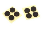 448xc 3/8" x 1/16"  Diameter Felt Pad Bumpers 8 Pack