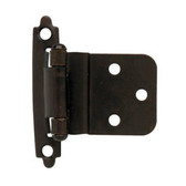 H0104AC-BZR  3/8" Self Closing Inset Hinge Brown Bronze Set of 2