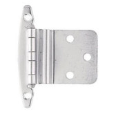 H00930C-CHR 3/8" Self Closing Inset Hinge W/O Spring Chrome 2 Pack