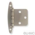 H01010C-SN  Satin Nickel Overlay HInge w/o Spring 2 Pack