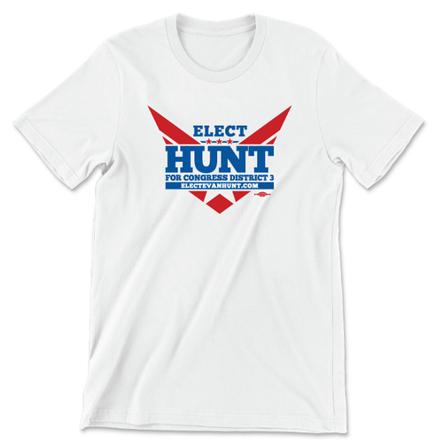 Elect Hunt (Unisex White Tee)