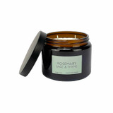 Heaven Scent Rosemary, Sage & Thyme 500ml brown pharmacy jar candle made with natural, soy, vegan wax 