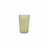 Heaven Scent Tomato & Blackcurrant candle in a glass jar on its own and next to a version in a cellophane gift bag.  Vegan soy wax.