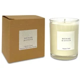 Rhubarb & Ginger 20cl artisan candle: natural, vegan, plant based & soy wax, no parabens, in a recycled gift box