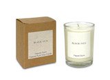Black Oud 9cl votive artisan candle: natural, vegan, plant based & soy wax, no parabens, in recycled gift box