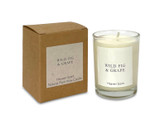 Wild Fig & Grape 9cl votive artisan candle: natural, vegan, plant based & soy wax, no parabens, in recycled gift box