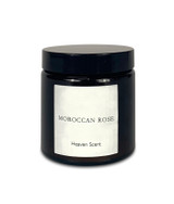 Moroccan Rose 120ml brown pharmacy jar artisan candle; natural, vegan, plant based & soy wax, no parabens
