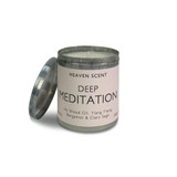 Deep Meditation Wellbeing artisan candle: natural, vegan, plant based & soy wax, no parabens blended with essential oils to calm and revitalise.