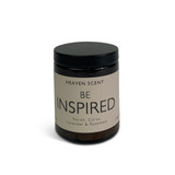 Be Inspired Relax Wellbeing artisan candle: natural, vegan, plant based & soy wax, no parabens blended with essential oils to calm and revitalise.