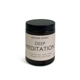 Deep Meditation Relax Wellbeing artisan candle: natural, vegan, plant based & soy wax, no parabens blended with essential oils to calm and revitalise.