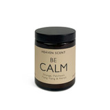 Be Calm Wellbeing artisan candle: natural, vegan, plant based & soy wax, no parabens blended with essential oils to calm and revitalise.
