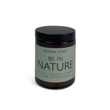 Be In Nature Wellbeing artisan candle: natural, vegan, plant based & soy wax, no parabens blended with essential oils to calm and revitalise.