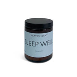 Sleep Well Wellbeing artisan candle: natural, vegan, plant based & soy wax, no parabens blended with essential oils to calm and revitalise.