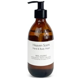 Heaven Scent's Relaxing gently foaming wash is perfect for use in the shower, bath and as a handwash by the sink.