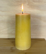 Heaven Scent marble pillar plant wax candles scented with Vanilla & Orange