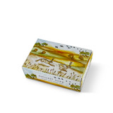 Make a greener choice with our natural origin soap bars which have been handcrafted in the UK from the finest ingredients. Elderflower & Lemon soap in a gift box illustrated with running hares.