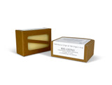 Relaxing luxury organic soap bar by Heaven Scent wrapped in recyclable FSC certified card packaging
