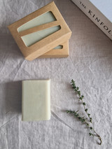 Beautiful Rose Geranium, vegan, triple-milled, 98% organic base soap bars. Made in the UK with the finest ingredients and packaged in a kraft box.