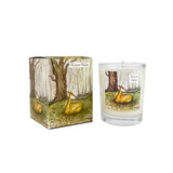 Winter Walks Spiced Orange 9cl Christmas artisan candle made with natural, vegan, plant based & soy wax with no parabens, in a gift box illustrated deer in a forest