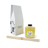 Heaven Scent Antique Vanilla 170ml Bougie artisan reed diffuser. Made with alcohol-free plant-based reed liquid with no parabens, in a beautifully illustrated gift box.