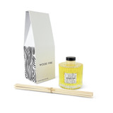 Heaven Scent Wood Fire 170ml Bougie artisan reed diffuser. Made with alcohol-free plant-based reed liquid with no parabens, in a beautifully illustrated gift box.