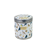 Heaven Scent's new summer range  200ml travel candles are made from natural, vegan, soy and rapeseed wax. Illustrated with: British Birds and Fragranced with: Bergamot & Lemon