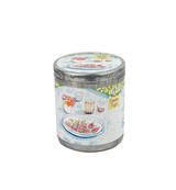Heaven Scent's new summer range 200ml travel candles are made from natural, vegan, soy and rapeseed wax. Illustrated with: Sweet Figs on a Plate and Fragranced with: Mediterranean Fig & Olive