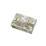 Heaven Scent's natural soap bar will leave your skin feeling soft, presented in a box illustrated with a greenhouse and garden, scented with Rosemary, Sage & Thyme