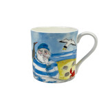 Fall in love with Heaven Scent's Seafarer Bone China mug and make tea time more enjoyable. Illustrated by Sarah Pettitt for our Coastal range.