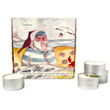 Heaven Scent Seafarer box of 9 natural, vegan, plant based & soy wax hand poured tealights made in the UK
