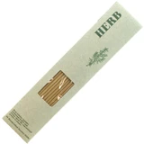 Herb botanical incense sticks displayed in their green botanical card pack, showcasing the handmade British finish.