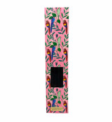 Heaven Scent Black Opium incense stick packet with a jungle parrot and floral pattern on a pink background. Shows 10 black sticks inside. Heaven Scent Black Opium incense stick packet with a jungle parrot and floral pattern on a pink background. Shows 10 black sticks inside.