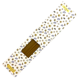 Heaven Scent Sea Moss incense stick packet illustrated with sea shells on a white background. Shows 10 brown sticks inside.