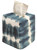 Tissue Box Cover Tissue Holder Square Cube Decorative Blue Bathroom Decor Shibori Tie Die Print Indigo