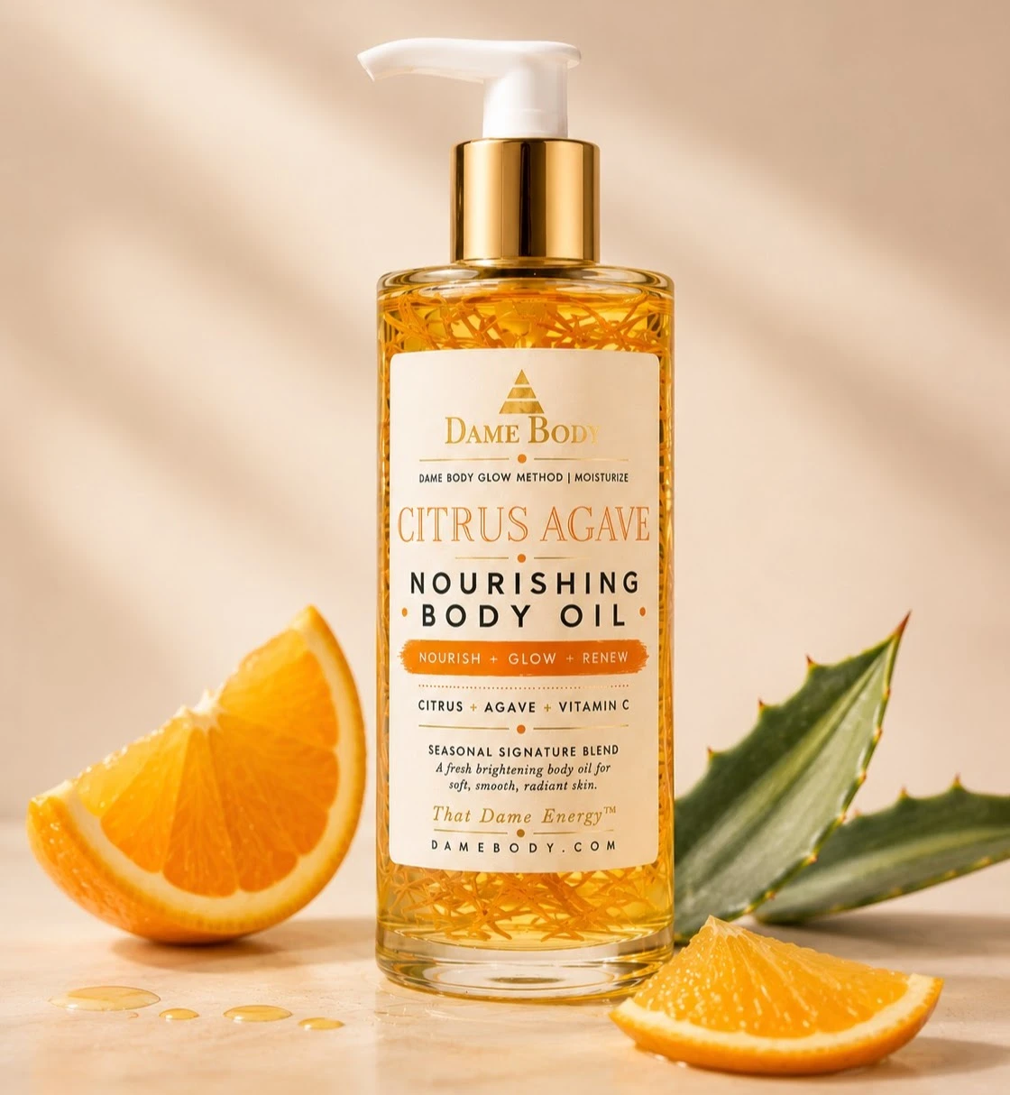 Citrus + Agave Nourishing Body Oil botanical oil