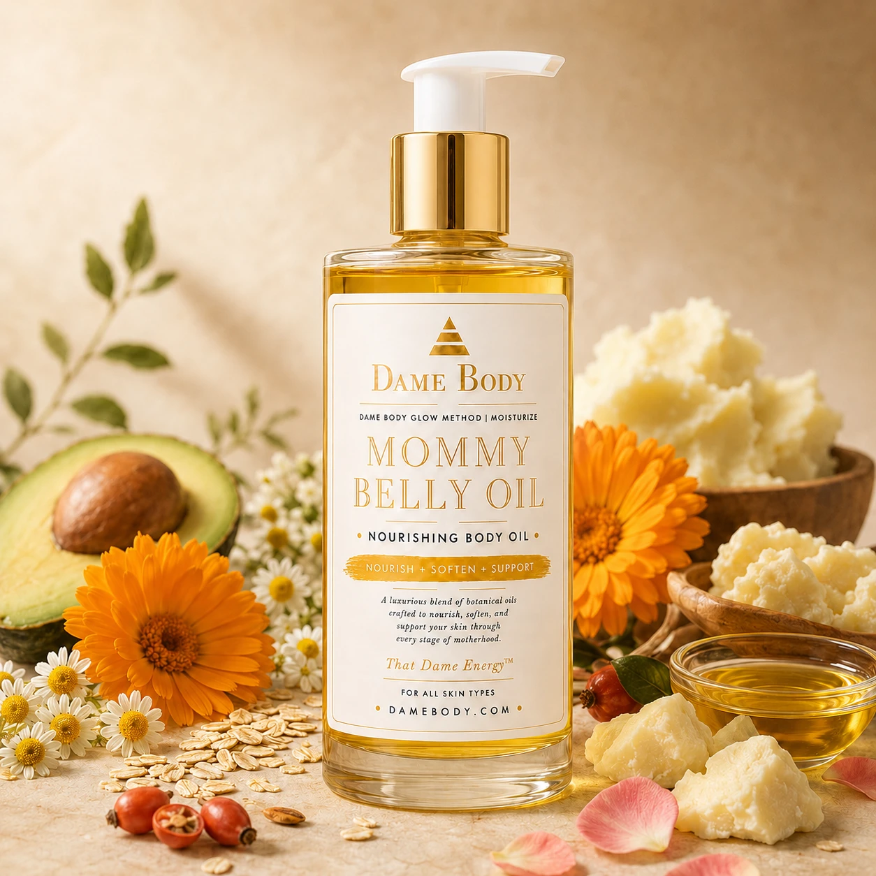 Sensory ritual for Mommy Belly Nourishing Body Oil