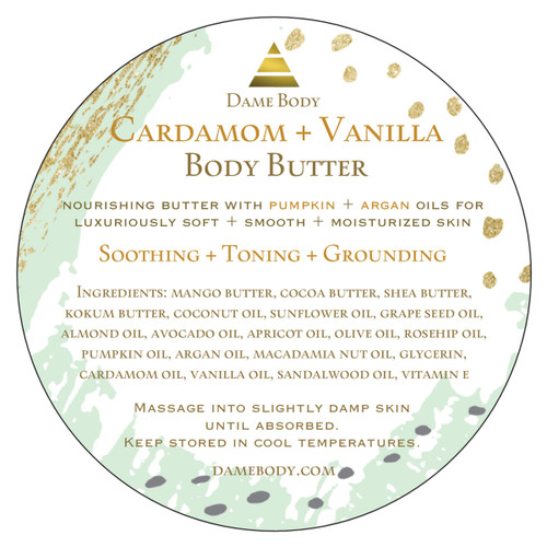 Cardamom + Vanilla Body Butter