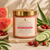 Watermelon Polishing Body Scrub by Dame Body in a clear jar with watermelon, cucumber, rosehip, and fresh green botanical styling.