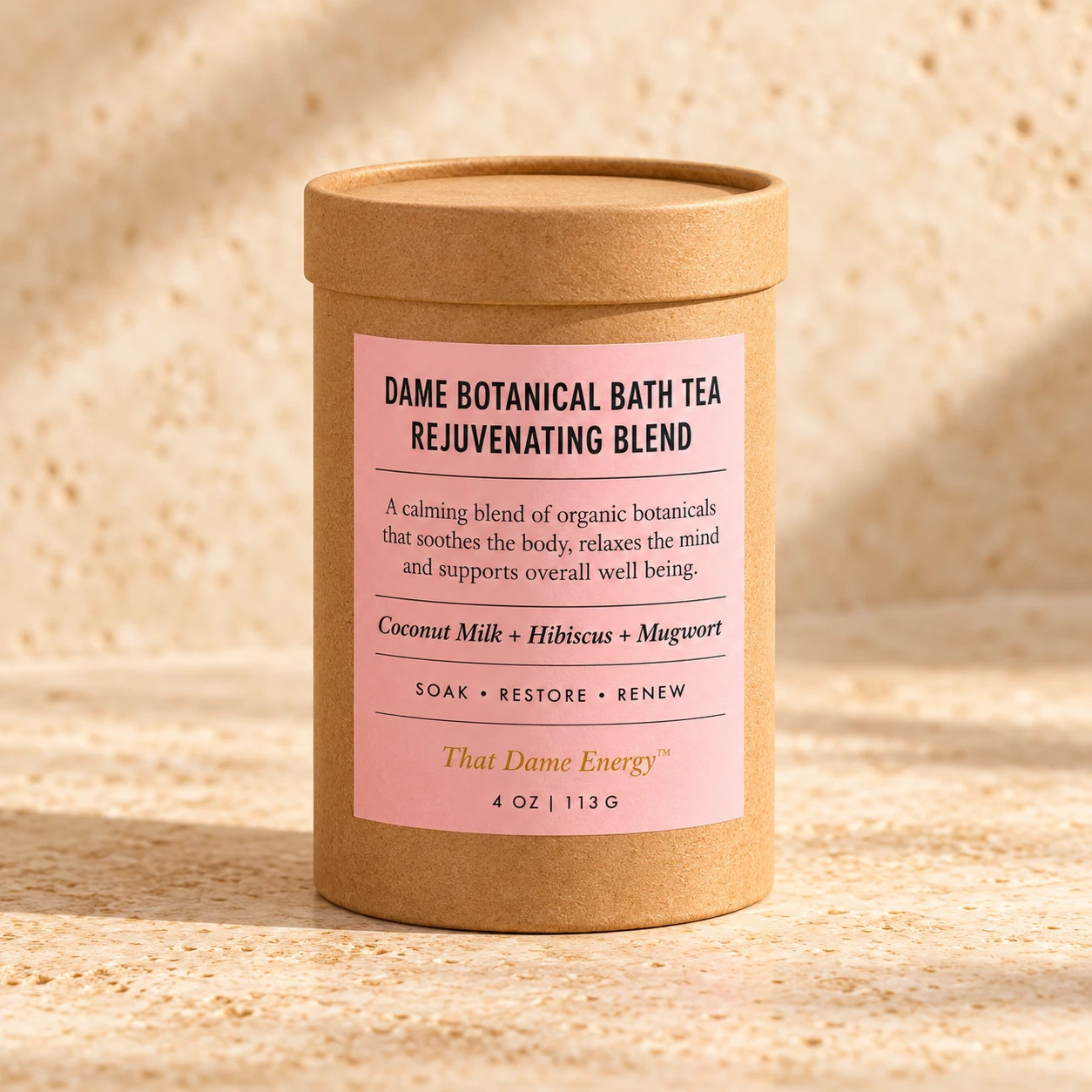 Dame Botanical Bath Tea &middot; Rejuvenating Blend individual product