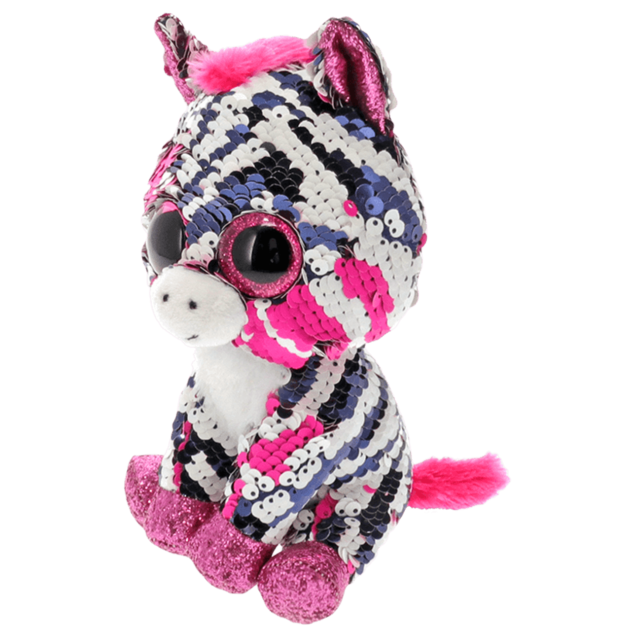 Ty - ZOEY (Sequin Pink Zebra Clip)