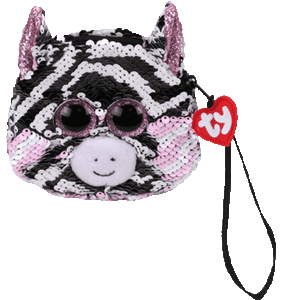 Sequins and stripes and everything nice! Zoey just had to have a matching wristlet for her handbag--and so do you! Our favorite zebra loves accessorizing the perfect combination of purses and outfits together, and with this wristlet's color-reversible sequins, you can, too!
BIRTHDAY:
April 18
POEM:
Hello...I am Zoey, Africa is my home
My zig zag stripes keep me safe as I roam!
Beautiful miniature purse, perfect for places you don't need a full-sized handbag
Color-changing reversible sequins keep this wristlet easy to accessorize
Zoey the Zebra fans unite! This little handbag keeps your belongings locked up tight!
The ideal coin purse for your larger bag
Top-zip closure with Ty Tassel pull
Bright and colorful lining
Includes official Ty Heart with birthday and poem
Surface clean only
5 x 4 x 7 in Sequins and stripes and everything nice! Zoey just had to have a matching wristlet for her handbag--and so do you! Our favorite zebra loves accessorizing the perfect combination of purses and outfits together, and with this wristlet's color-reversible sequins, you can, too!
BIRTHDAY:
April 18
POEM:
Hello...I am Zoey, Africa is my home
My zig zag stripes keep me safe as I roam!
Beautiful miniature purse, perfect for places you don't need a full-sized handbag
Color-changing reversible sequins keep this wristlet easy to accessorize
Zoey the Zebra fans unite! This little handbag keeps your belongings locked up tight!
The ideal coin purse for your larger bag
Top-zip closure with Ty Tassel pull
Bright and colorful lining
Includes official Ty Heart with birthday and poem
Surface clean only
5 x 4 x 7 in